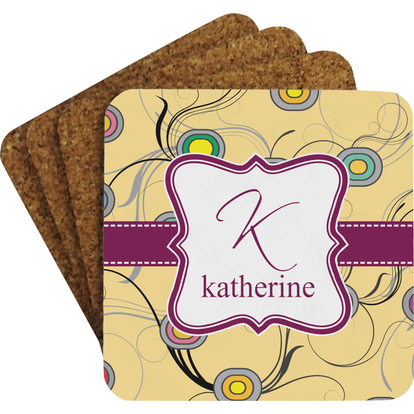 Ovals & Swirls Coaster Set (Personalized)