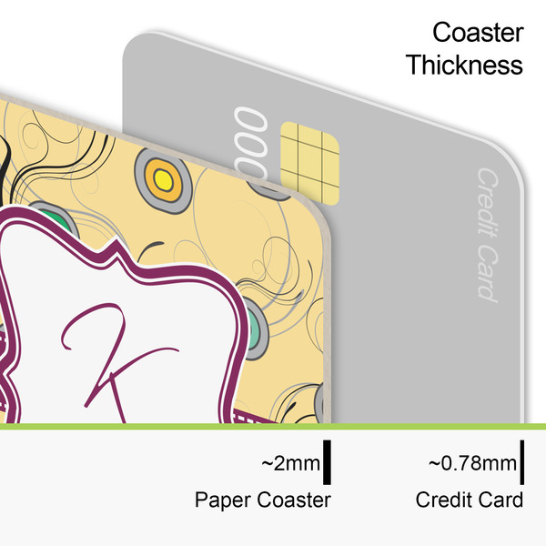 Ovals & Swirls Coaster Thickness