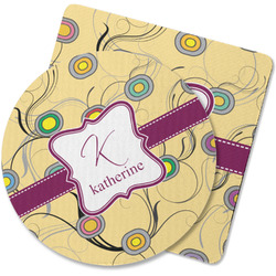 Ovals & Swirls Rubber Backed Coaster (Personalized)
