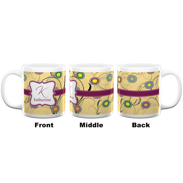 Ovals & Swirls Coffee Mug - 20 oz - White APPROVAL