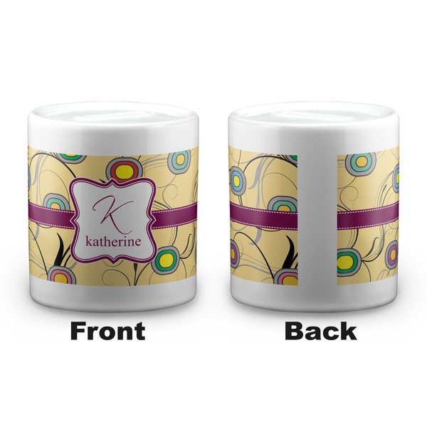 Ovals & Swirls Coin Bank - Apvl