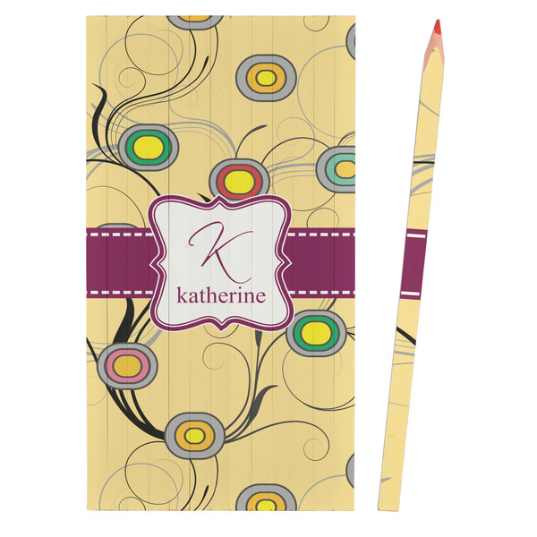 Ovals & Swirls Colored Pencils - Front View