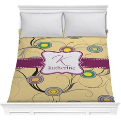Ovals & Swirls Comforter - Full / Queen (Personalized)