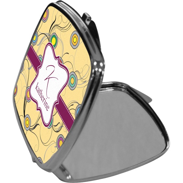 Ovals & Swirls Compact Mirror (Side View)