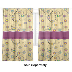 Ovals & Swirls Curtain Panel - Custom Size