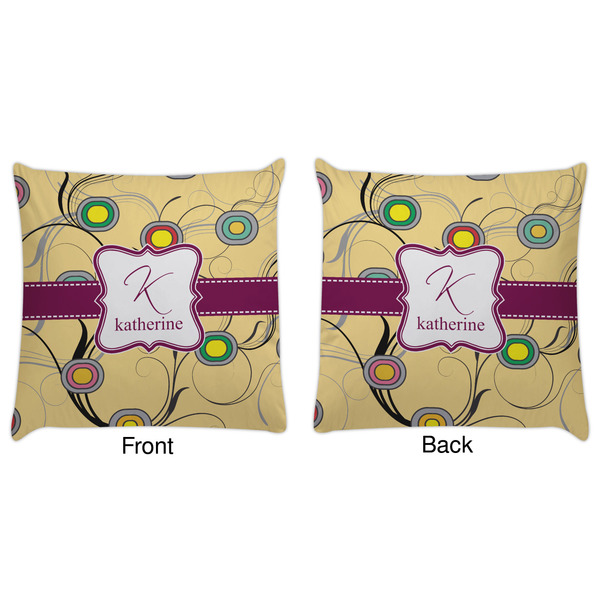 Ovals & Swirls Decorative Pillow Case - Approval