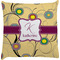 Ovals & Swirls Decorative Pillow Case w/ Name and Initial