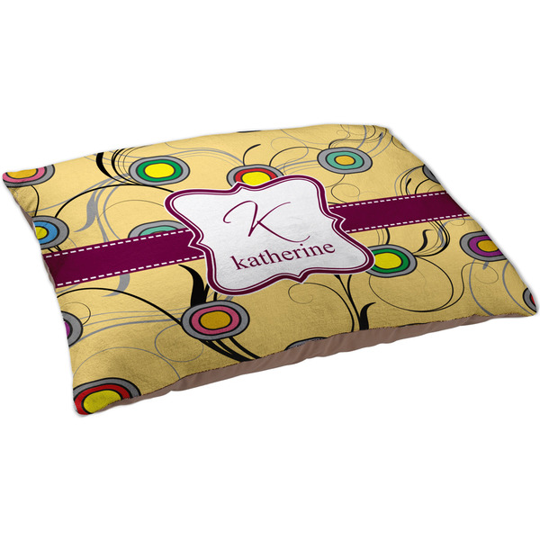 Ovals & Swirls Dog Bed - Large