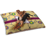 Ovals & Swirls Dog Bed - Small w/ Name and Initial