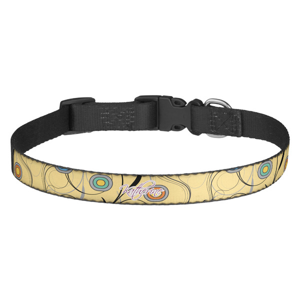 Custom Ovals & Swirls Dog Collar (Personalized)