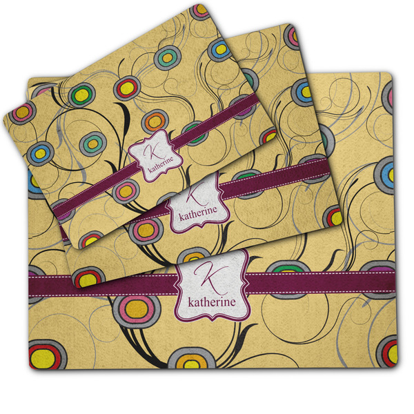 Ovals & Swirls Dog Food Mat - MAIN (sm, med, lrg)