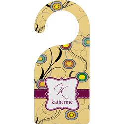 Ovals & Swirls Door Hanger w/ Name and Initial
