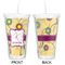 Ovals & Swirls Double Wall Tumbler with Straw - Approval
