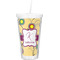 Ovals & Swirls Double Wall Tumbler with Straw (Personalized)