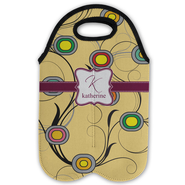 Ovals & Swirls Double Wine Tote - Flat (new)