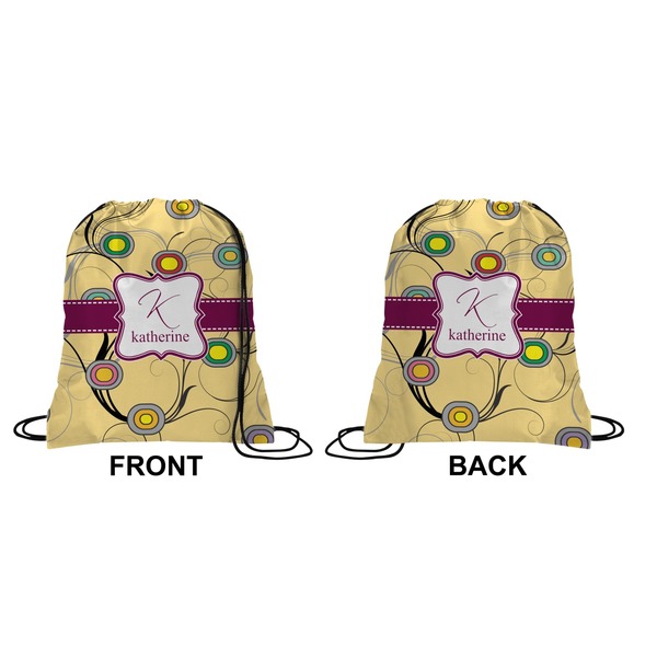 Ovals & Swirls Drawstring Backpack