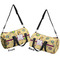 Ovals & Swirls Duffle bag small front and back sides
