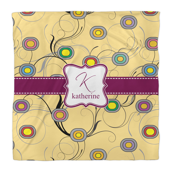 Ovals & Swirls Duvet Cover - Queen - Front
