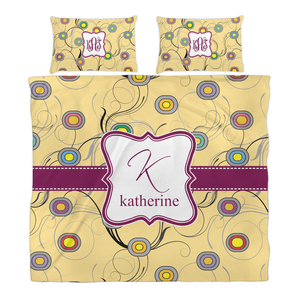 Ovals & Swirls Duvet Cover Set - King - Alt Approval