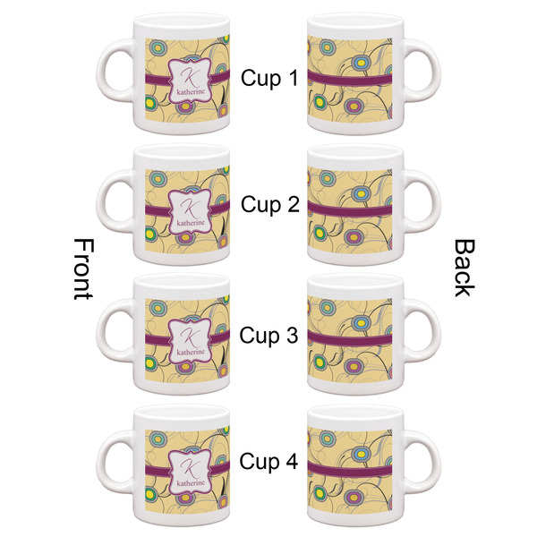 Ovals & Swirls Espresso Cup Set of 4 - Apvl