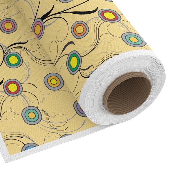Custom Ovals & Swirls Fabric by the Yard - Copeland Faux Linen