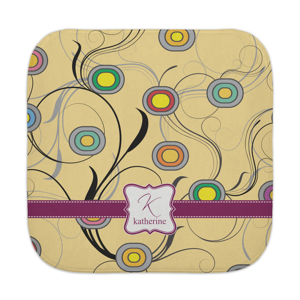Custom Ovals & Swirls Face Towel (Personalized)