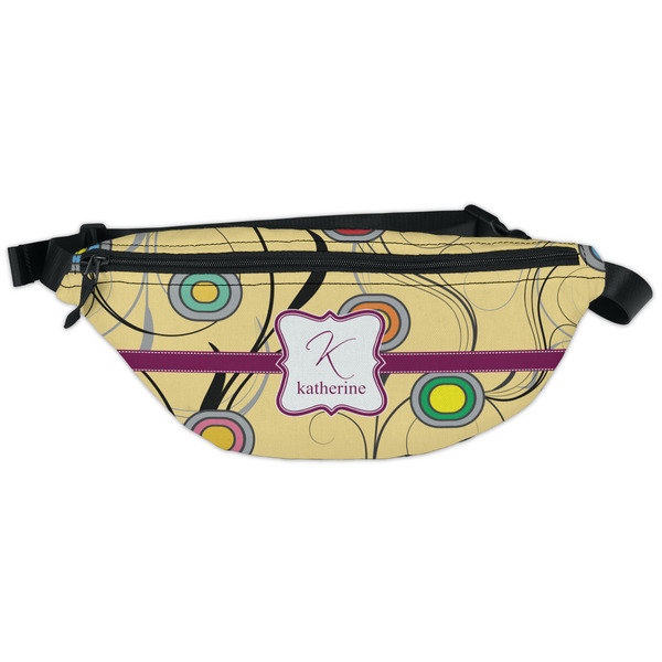 Custom Ovals & Swirls Fanny Pack - Classic Style (Personalized)