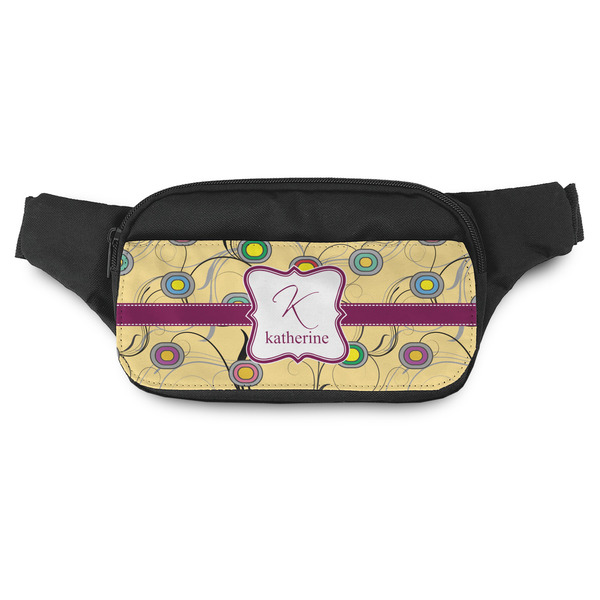 Custom Ovals & Swirls Fanny Pack - Modern Style (Personalized)