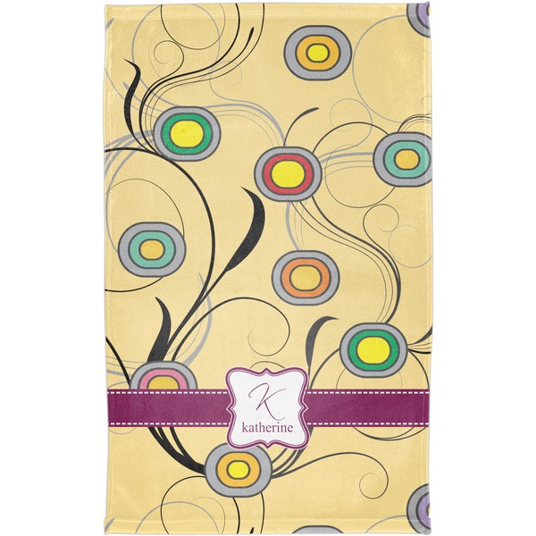 Ovals & Swirls Finger Tip Towel - Full View