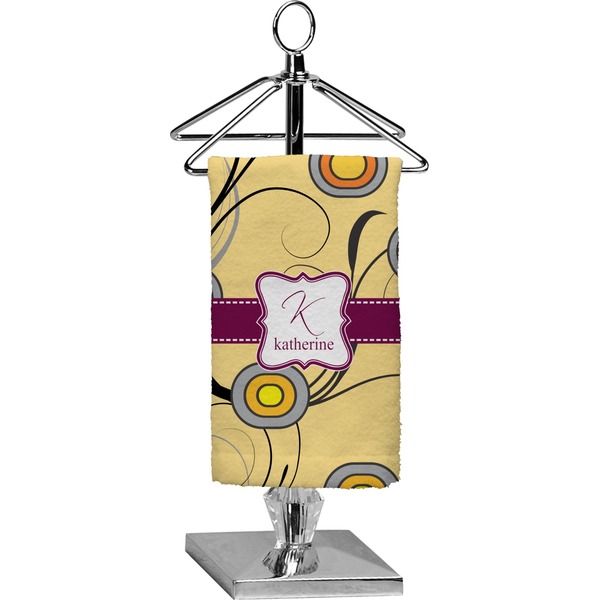 Custom Ovals & Swirls Finger Tip Towel - Full Print (Personalized)