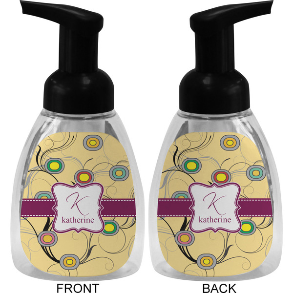 Ovals & Swirls Foam Soap Bottle (Front & Back)