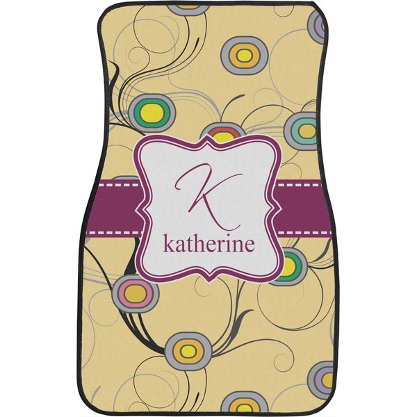 Ovals & Swirls Front Seat Car Mat