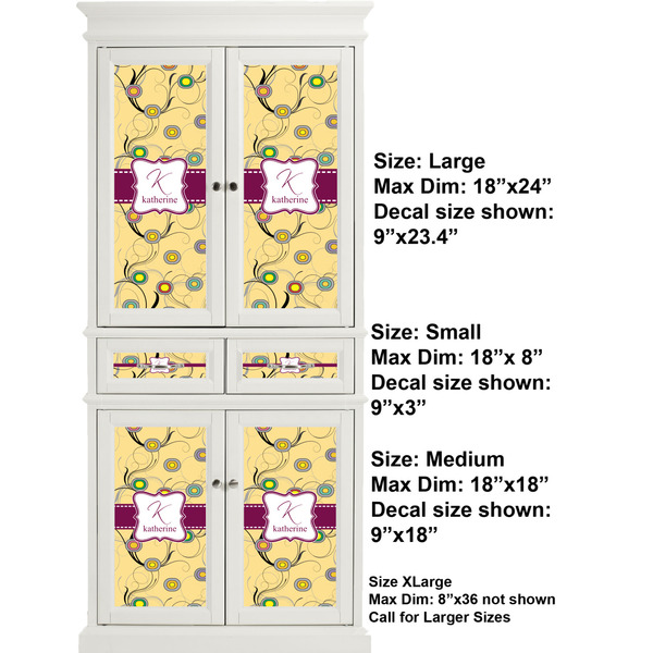 Ovals & Swirls Full Cabinet (Show Sizes)