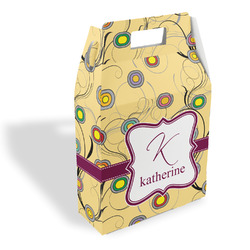 Ovals & Swirls Gable Favor Box (Personalized)