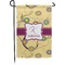 Ovals & Swirls Small Garden Flag - Double Sided w/ Name and Initial
