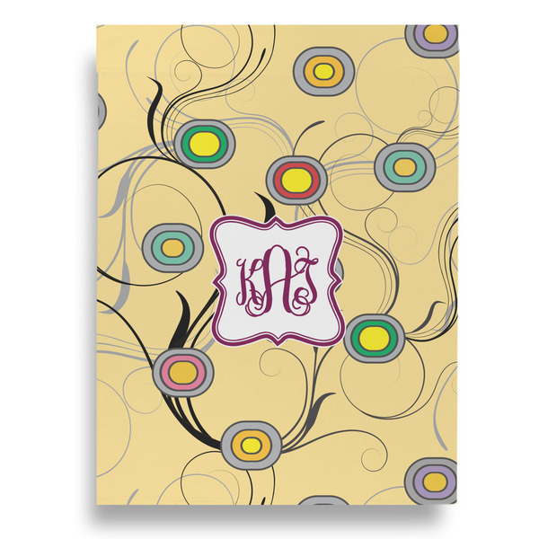 Ovals & Swirls Garden Flags - Large - Double Sided - BACK