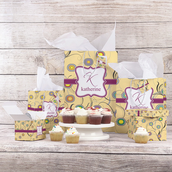 Ovals & Swirls Gift Bags - In Context