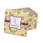 Ovals & Swirls Gift Box with Lid - Canvas Wrapped (Personalized)
