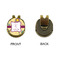Ovals & Swirls Golf Ball Hat Clip Marker - Apvl - GOLD