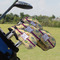 Ovals & Swirls Golf Club Cover - Set of 9 - On Clubs