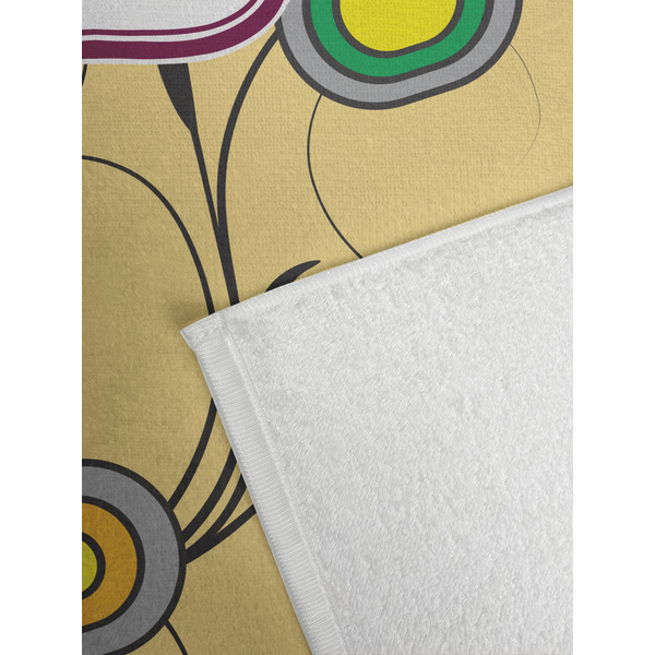 Ovals & Swirls Golf Towel - Detail