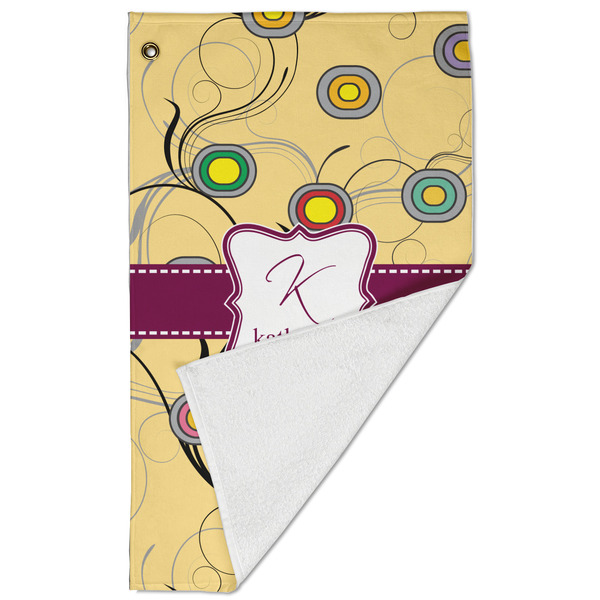 Ovals & Swirls Golf Towel - Folded (Large)
