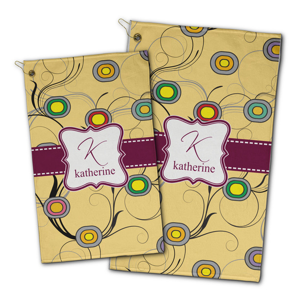 Ovals & Swirls Golf Towel - PARENT (small and large)