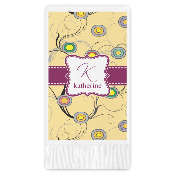 Custom Ovals & Swirls Guest Paper Towels - Full Color (Personalized)