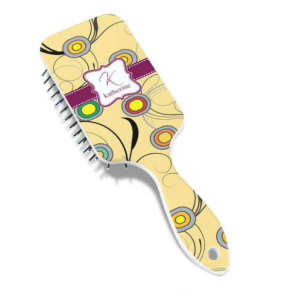 Ovals & Swirls Hair Brush - Angle View