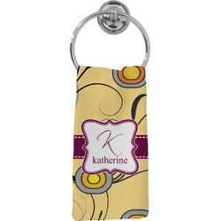 Ovals & Swirls Hand Towel - Full Print (Personalized)