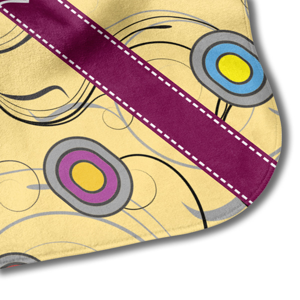 Ovals & Swirls Hooded Baby Towel- Detail Corner