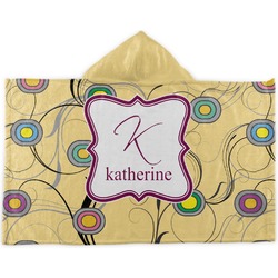 Ovals & Swirls Kids Hooded Towel (Personalized)