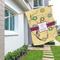 Ovals & Swirls House Flags - Double Sided - LIFESTYLE
