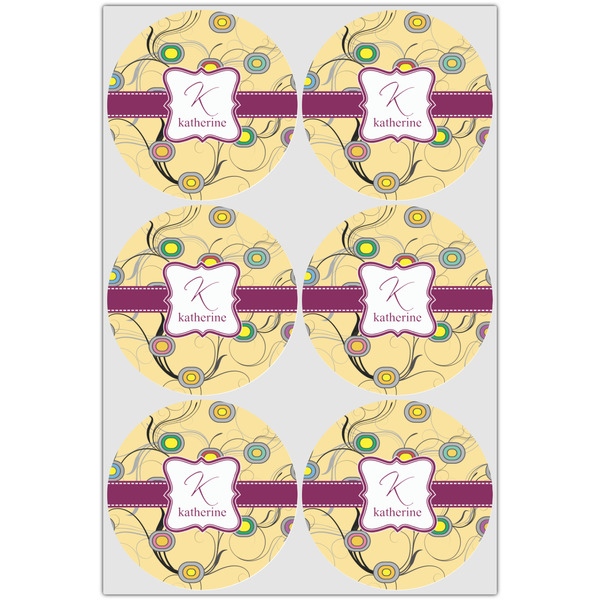 Ovals & Swirls Icing Circle - Large - Set of 6